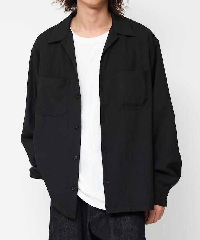 寬鬆版長袖工裝襯衫夾克