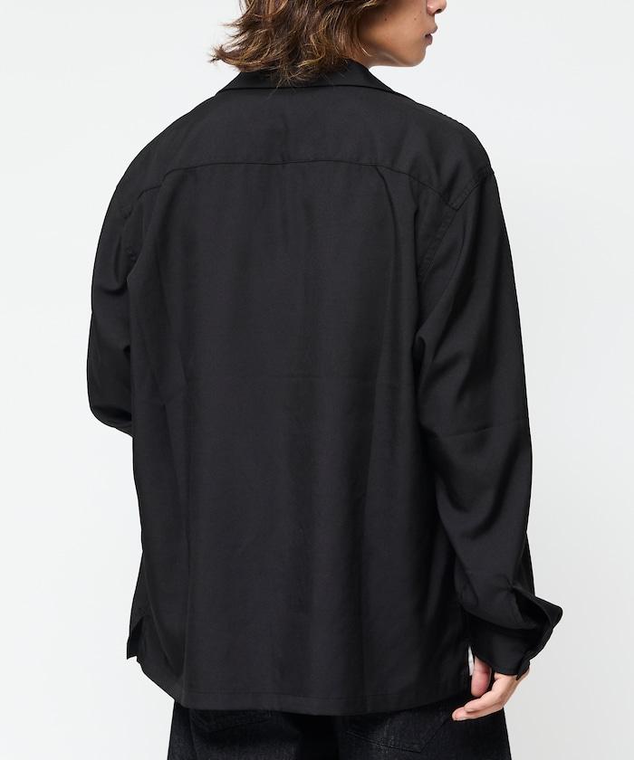 寬鬆版長袖工裝襯衫夾克