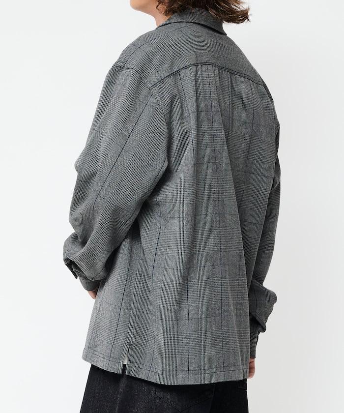 寬鬆版長袖工裝襯衫夾克