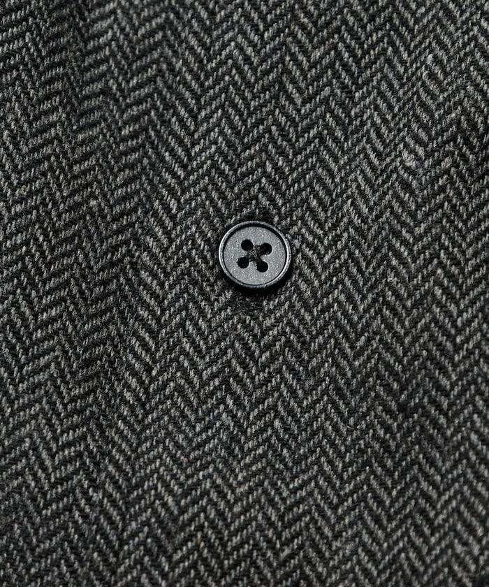 寬鬆版型羊毛感常規領襯衫