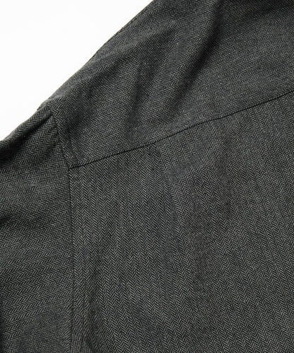 寬鬆版型羊毛感常規領襯衫