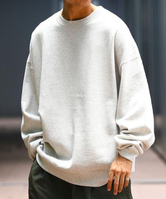 12盎司加厚寬鬆版型圓領衛衣