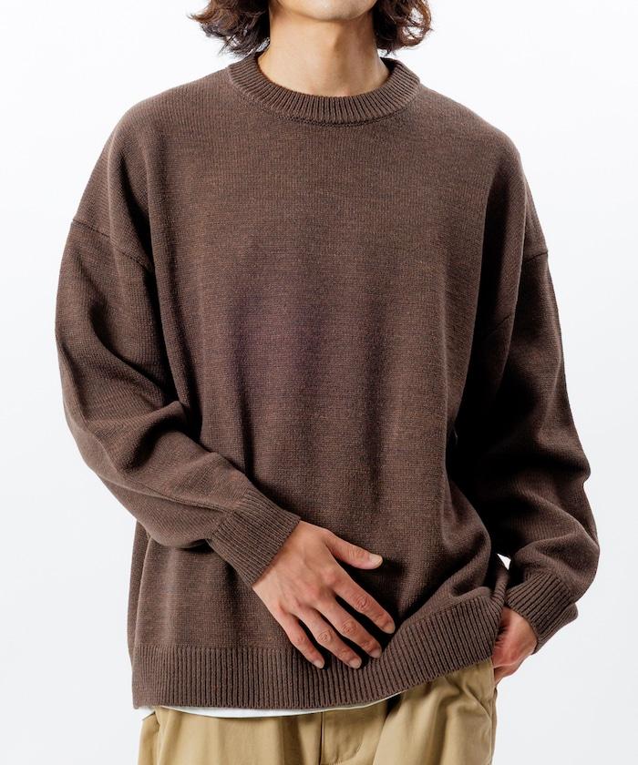 寬鬆版型 易打理 可水洗 圓領針織衫