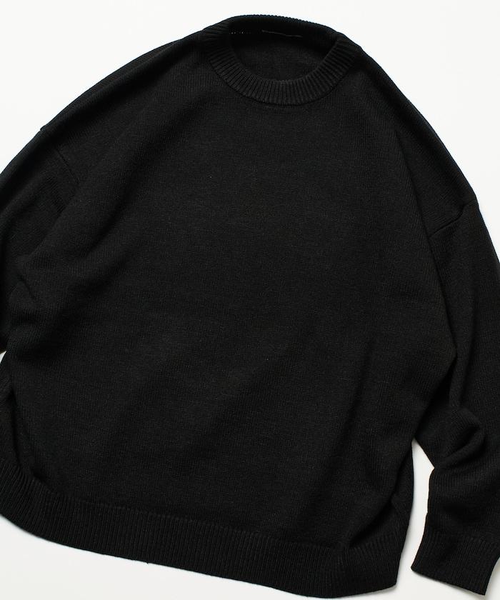 寬鬆版型 易打理 可水洗 圓領針織衫