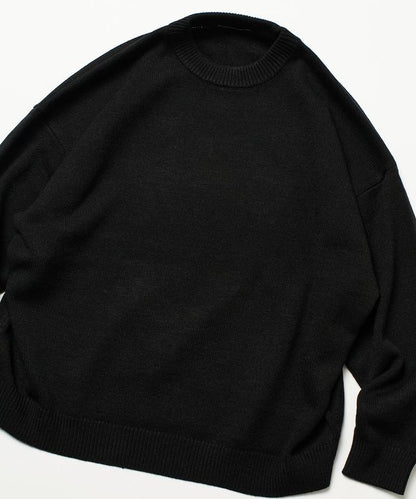 寬鬆版型 易打理 可水洗 圓領針織衫