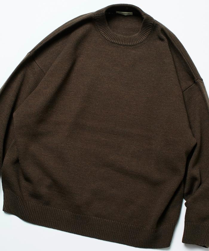 寬鬆版型 易打理 可水洗 圓領針織衫