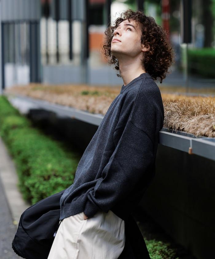Relax Fit 寬鬆易打理可水洗圓領針織衫