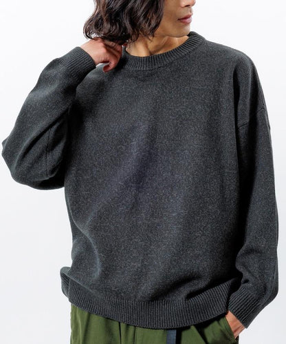 寬鬆版型 易打理 可水洗 圓領針織衫