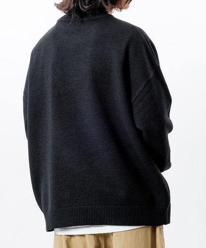 寬鬆版型 易打理 可水洗 圓領針織衫