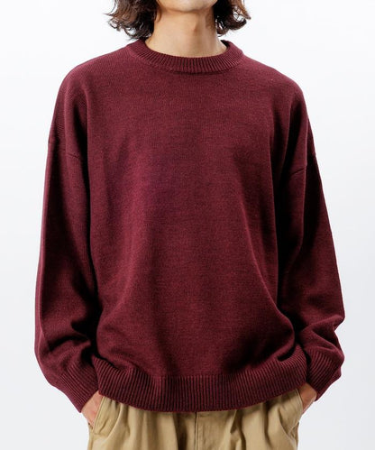 寬鬆版型 易打理 可水洗 圓領針織衫