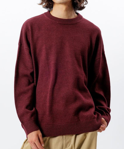 寬鬆版型 易打理 可水洗 圓領針織衫