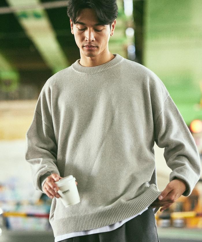 寬鬆版型 易打理 可水洗 圓領針織衫