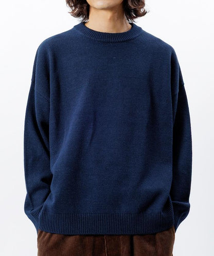 寬鬆版型 易打理 可水洗 圓領針織衫