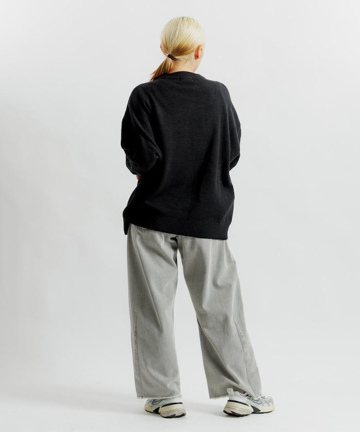 寬鬆版型 易打理 可水洗 圓領針織衫