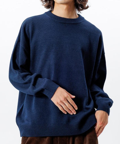 寬鬆版型 易打理 可水洗 圓領針織衫