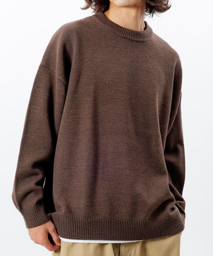 寬鬆版型 易打理 可水洗 圓領針織衫