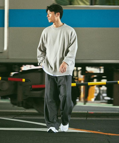 Relax Fit 寬鬆易打理可水洗圓領針織衫