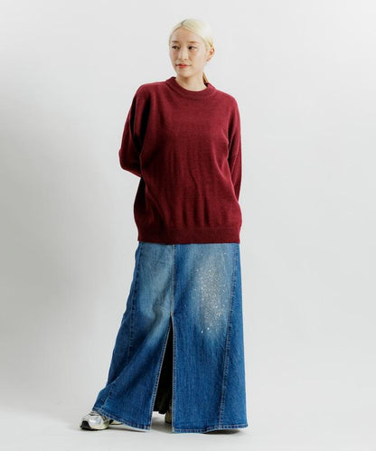 寬鬆版型 易打理 可水洗 圓領針織衫