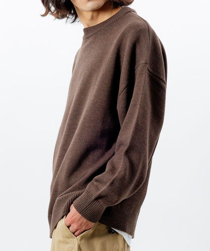 寬鬆版型 易打理 可水洗 圓領針織衫