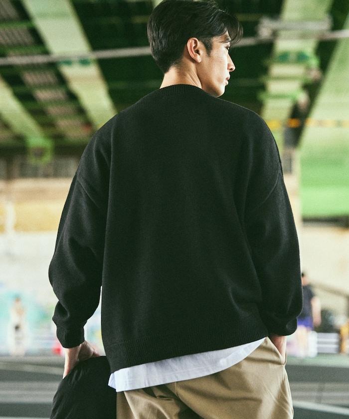 寬鬆版型 易打理 可水洗 圓領針織衫