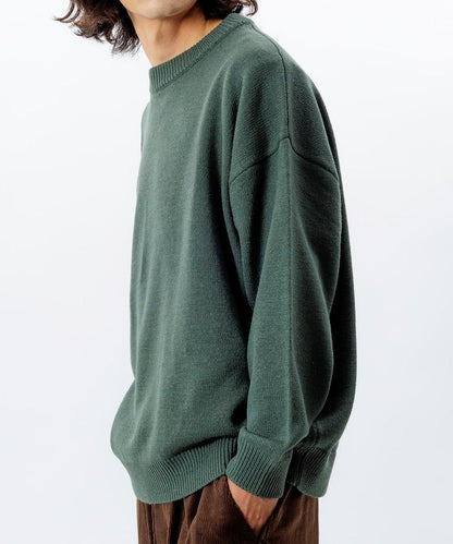 寬鬆版型 易打理 可水洗 圓領針織衫