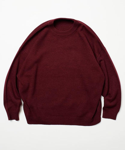 寬鬆版型 易打理 可水洗 圓領針織衫