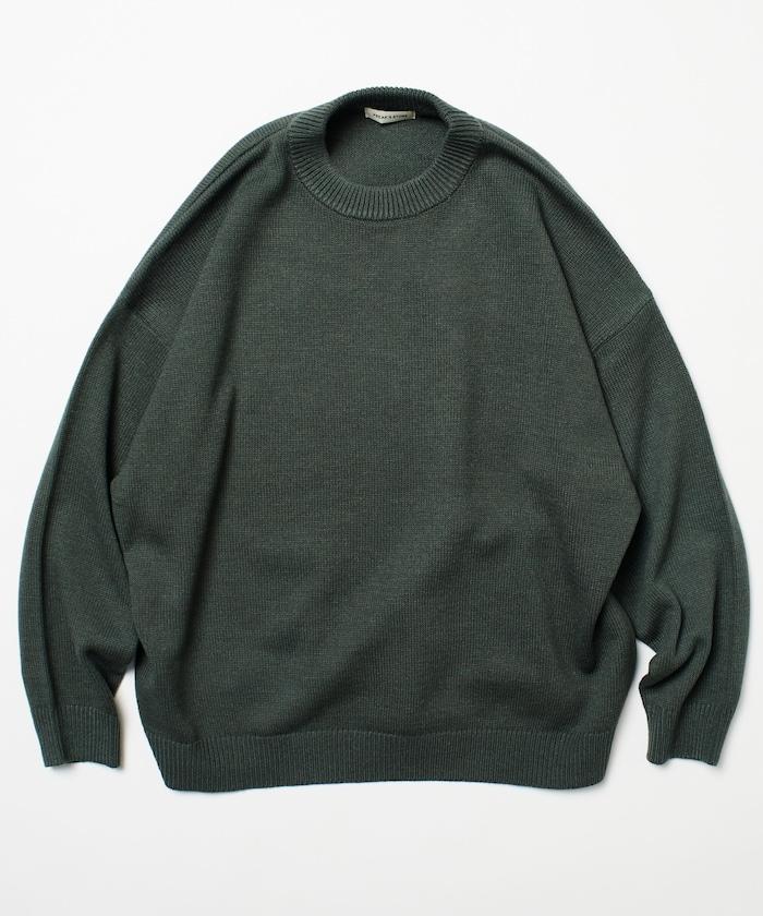 寬鬆版型 易打理 可水洗 圓領針織衫