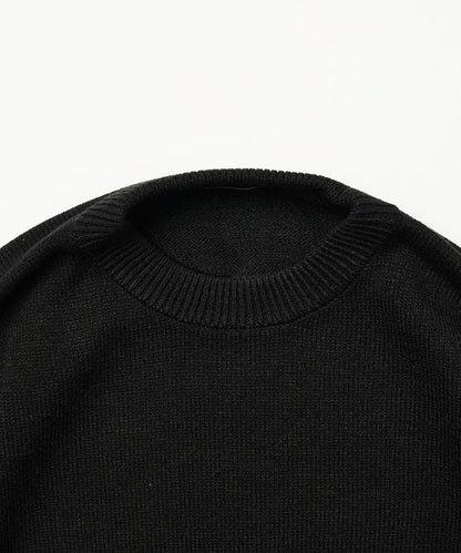 寬鬆版型 易打理 可水洗 圓領針織衫