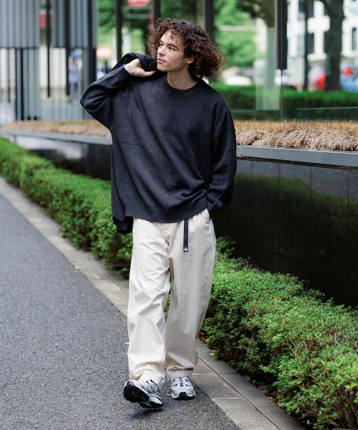 寬鬆版型 易打理 可水洗 圓領針織衫