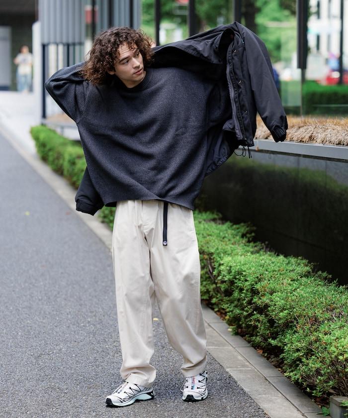 Relax Fit 寬鬆易打理可水洗圓領針織衫