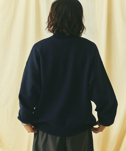 寬鬆版型 休閒風 高領針織衫 仿衛衣款