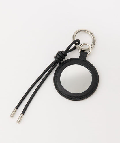 帶鏡子皮革掛飾