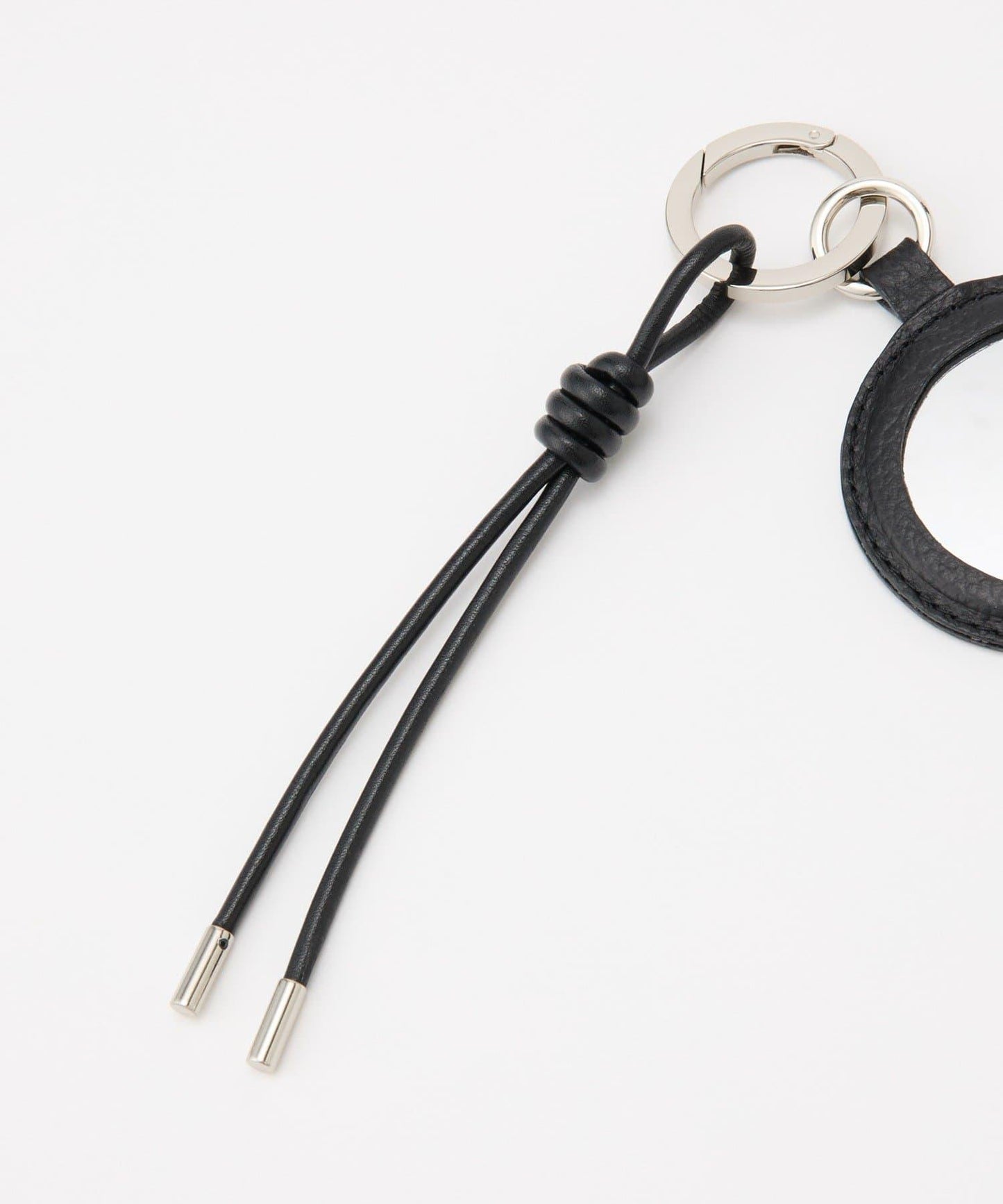 帶鏡子皮革掛飾