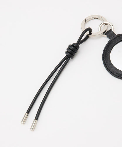 帶鏡子皮革掛飾