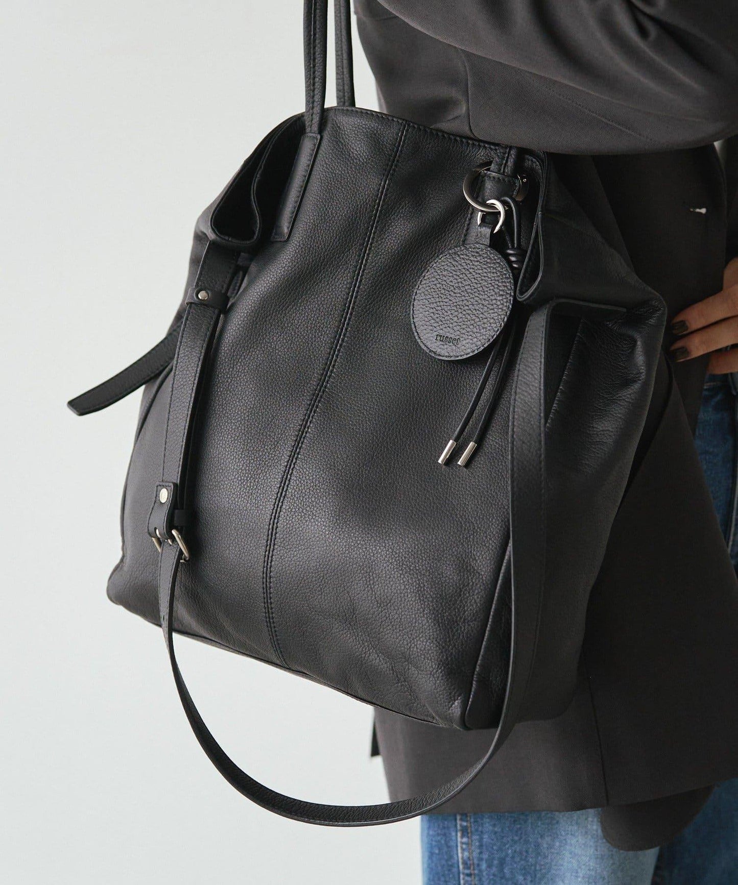 帶鏡子皮革掛飾