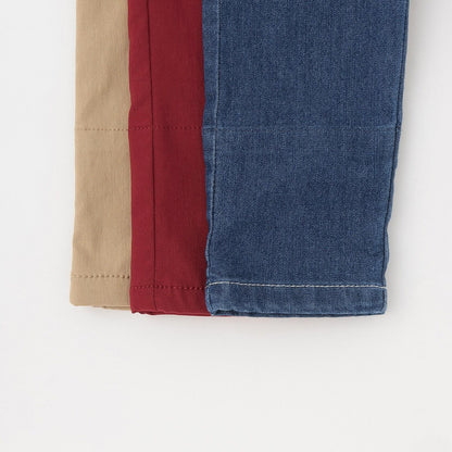 交通工具圖案長款直筒褲