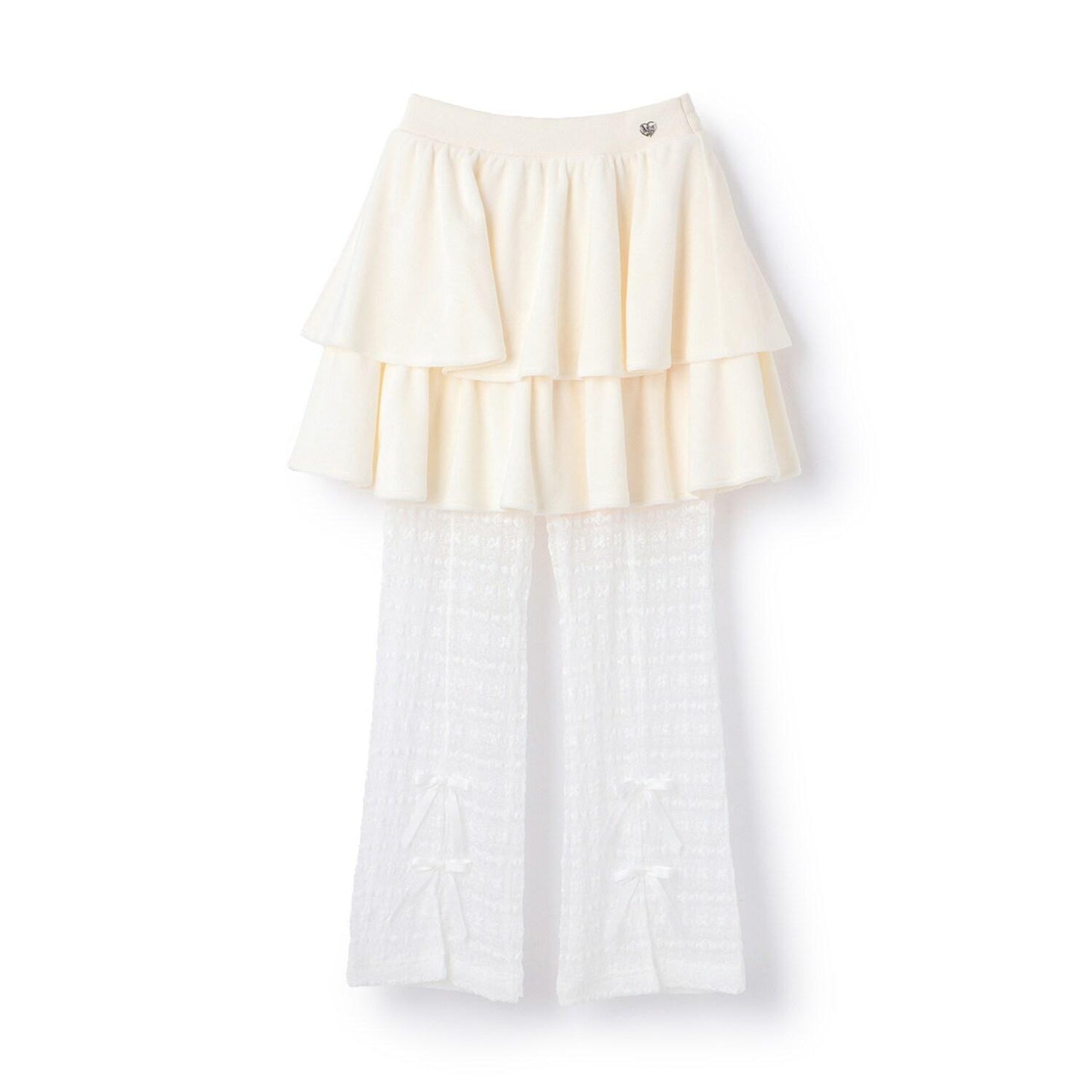 層疊半身裙&蕾絲褲套裝