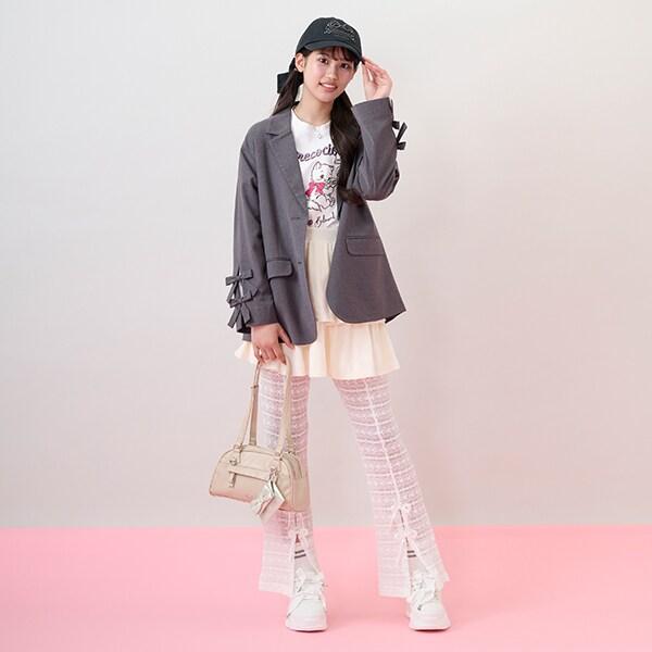 層疊半身裙&蕾絲褲套裝