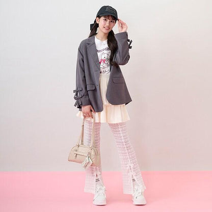 層疊半身裙&蕾絲褲套裝