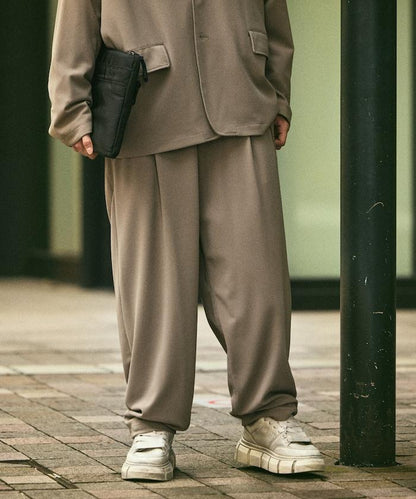 Relax Fit 寬鬆舒適西服套裝 休閒西裝外套 休閒長褲