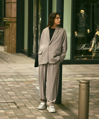 Relax Fit 寬鬆舒適西服套裝 休閒西裝外套 休閒長褲