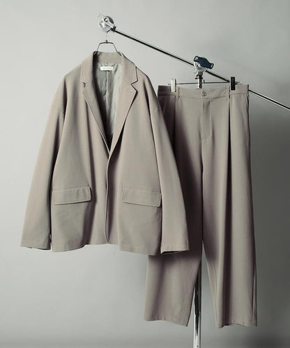 Relax Fit 寬鬆舒適西服套裝 休閒西裝外套 休閒長褲