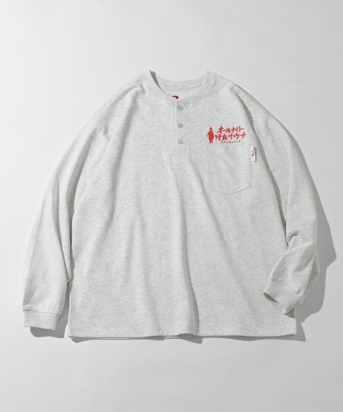 聯名 KANNAIGI × サウナ田ヒロユキ 長袖加絨館內服套裝 含束口揹包