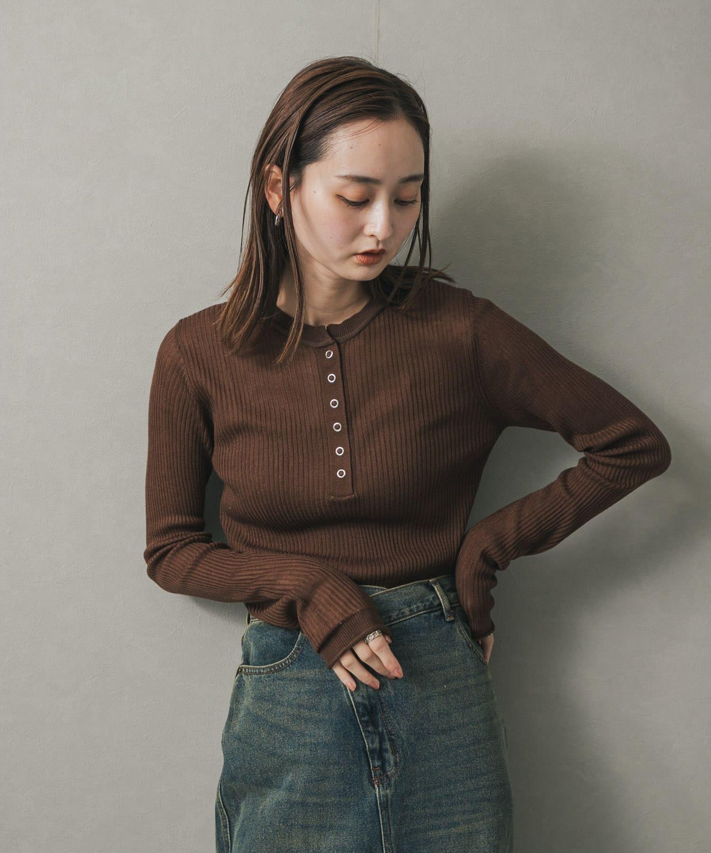 透視亨利領毛衣