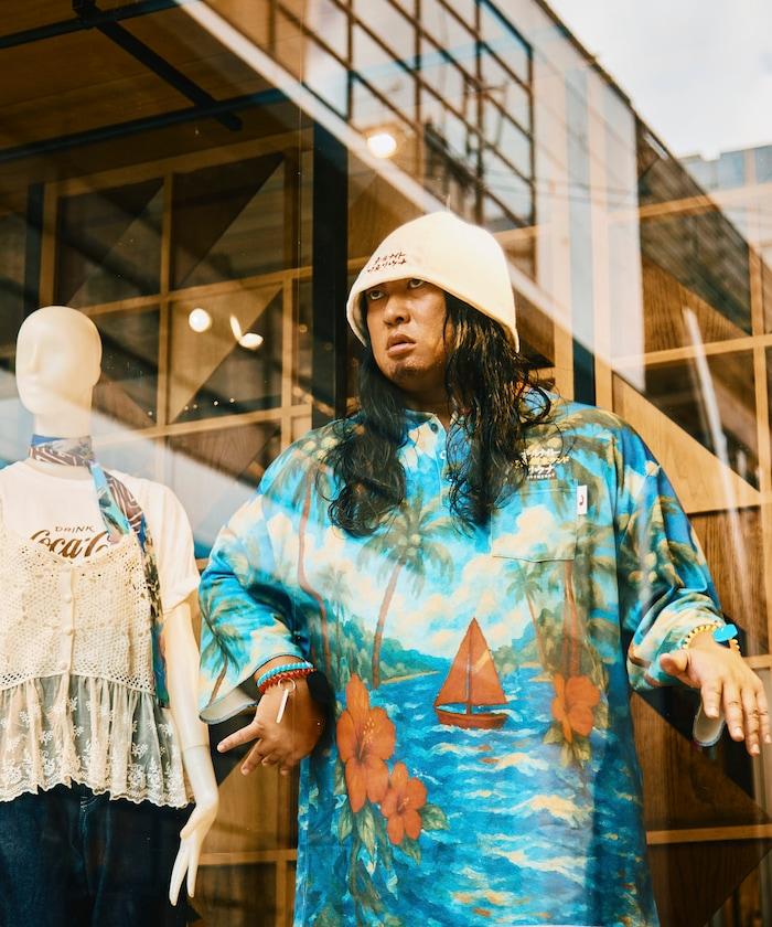 聯名 KANNAIGI × サウナ田ヒロユキ 加絨館內服套裝 附束口揹包