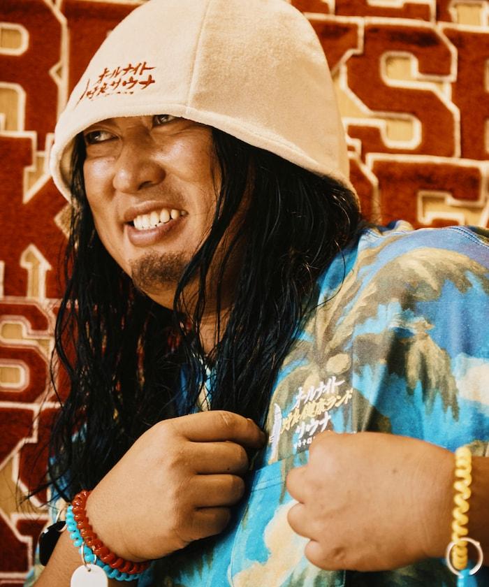 聯名 KANNAIGI × サウナ田ヒロユキ 加絨館內服套裝 附束口揹包