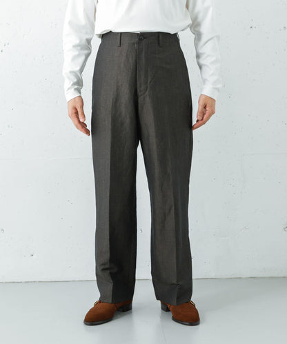新款基礎款羊毛亞麻長褲