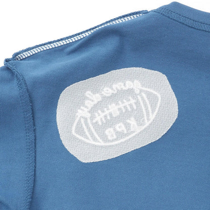 B貼布裝飾六分袖T恤