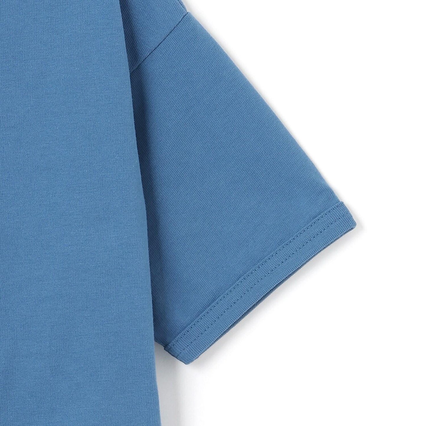 B貼布裝飾六分袖T恤