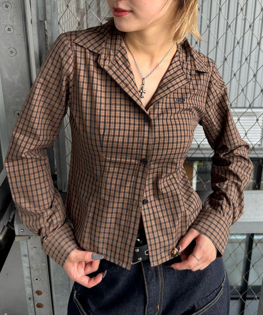 多色組合簡約飛鏢襯衫